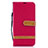 Custodia Portafoglio In Pelle Cover con Supporto B16F per Samsung Galaxy A50S Rosso