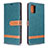 Custodia Portafoglio In Pelle Cover con Supporto B16F per Samsung Galaxy A51 4G Verde
