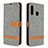 Custodia Portafoglio In Pelle Cover con Supporto B16F per Samsung Galaxy A70E Grigio