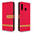 Custodia Portafoglio In Pelle Cover con Supporto B16F per Samsung Galaxy A70E Rosso
