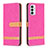 Custodia Portafoglio In Pelle Cover con Supporto B16F per Samsung Galaxy F23 5G Rosa Caldo