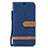 Custodia Portafoglio In Pelle Cover con Supporto B16F per Samsung Galaxy M10 Blu Notte