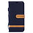 Custodia Portafoglio In Pelle Cover con Supporto B16F per Samsung Galaxy M20 Nero