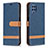 Custodia Portafoglio In Pelle Cover con Supporto B16F per Samsung Galaxy M32 4G Blu Notte