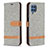 Custodia Portafoglio In Pelle Cover con Supporto B16F per Samsung Galaxy M32 4G Grigio