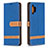 Custodia Portafoglio In Pelle Cover con Supporto B16F per Samsung Galaxy M32 5G Blu