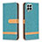 Custodia Portafoglio In Pelle Cover con Supporto B16F per Samsung Galaxy M33 5G Verde