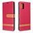 Custodia Portafoglio In Pelle Cover con Supporto B16F per Samsung Galaxy M40S Rosso