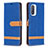 Custodia Portafoglio In Pelle Cover con Supporto B16F per Xiaomi Mi 11i 5G Blu