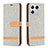 Custodia Portafoglio In Pelle Cover con Supporto B16F per Xiaomi Mi 13 Pro 5G Grigio
