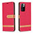 Custodia Portafoglio In Pelle Cover con Supporto B16F per Xiaomi Redmi Note 11 Pro+ Plus 5G Rosso