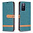Custodia Portafoglio In Pelle Cover con Supporto B16F per Xiaomi Redmi Note 11S 5G Verde