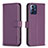 Custodia Portafoglio In Pelle Cover con Supporto B17F per Motorola Moto G Power (2022) Viola