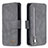 Custodia Portafoglio In Pelle Cover con Supporto B18F per Samsung Galaxy A51 4G Grigio