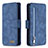 Custodia Portafoglio In Pelle Cover con Supporto B18F per Samsung Galaxy S20 Ultra Blu