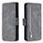 Custodia Portafoglio In Pelle Cover con Supporto B18F per Samsung Galaxy S20 Ultra Grigio