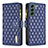 Custodia Portafoglio In Pelle Cover con Supporto BF1 per Samsung Galaxy S22 5G Blu