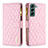 Custodia Portafoglio In Pelle Cover con Supporto BF1 per Samsung Galaxy S22 5G Oro Rosa