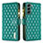 Custodia Portafoglio In Pelle Cover con Supporto BF1 per Samsung Galaxy S22 5G Verde