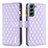 Custodia Portafoglio In Pelle Cover con Supporto BF1 per Samsung Galaxy S22 5G Viola