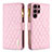 Custodia Portafoglio In Pelle Cover con Supporto BF1 per Samsung Galaxy S22 Ultra 5G Oro Rosa