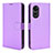 Custodia Portafoglio In Pelle Cover con Supporto BY1 per Oppo A58 5G Viola