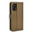 Custodia Portafoglio In Pelle Cover con Supporto BY1 per Oppo A74 4G Marrone