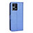 Custodia Portafoglio In Pelle Cover con Supporto BY1 per Oppo F21 Pro 4G Blu