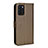 Custodia Portafoglio In Pelle Cover con Supporto BY1 per Oppo Reno6 Z 5G Marrone