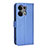 Custodia Portafoglio In Pelle Cover con Supporto BY1 per Oppo Reno8 5G Blu