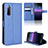 Custodia Portafoglio In Pelle Cover con Supporto BY1 per Sony Xperia 10 II Blu