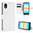 Custodia Portafoglio In Pelle Cover con Supporto BY1 per Sony Xperia Ace III SO-53C Bianco