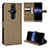 Custodia Portafoglio In Pelle Cover con Supporto BY1 per Sony Xperia PRO-I Marrone