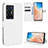 Custodia Portafoglio In Pelle Cover con Supporto BY1 per Vivo X70 Pro+ Plus 5G Bianco
