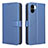 Custodia Portafoglio In Pelle Cover con Supporto BY1 per Xiaomi Redmi A2 Plus Blu