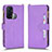 Custodia Portafoglio In Pelle Cover con Supporto BY2 per Oppo Reno5 A Viola