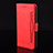 Custodia Portafoglio In Pelle Cover con Supporto BY2 per Realme C30 Rosso
