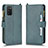 Custodia Portafoglio In Pelle Cover con Supporto BY2 per Samsung Galaxy A03s Verde