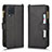 Custodia Portafoglio In Pelle Cover con Supporto BY2 per Samsung Galaxy F22 4G Nero