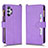 Custodia Portafoglio In Pelle Cover con Supporto BY2 per Samsung Galaxy M32 5G Viola