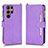 Custodia Portafoglio In Pelle Cover con Supporto BY2 per Samsung Galaxy S22 Ultra 5G Viola