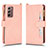 Custodia Portafoglio In Pelle Cover con Supporto BY2 per Samsung Galaxy Z Fold2 5G Oro Rosa