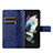 Custodia Portafoglio In Pelle Cover con Supporto BY2 per Samsung Galaxy Z Fold3 5G