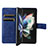 Custodia Portafoglio In Pelle Cover con Supporto BY2 per Samsung Galaxy Z Fold3 5G