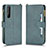 Custodia Portafoglio In Pelle Cover con Supporto BY2 per Sony Xperia 1 II Verde