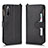 Custodia Portafoglio In Pelle Cover con Supporto BY2 per Sony Xperia 10 II Nero