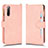 Custodia Portafoglio In Pelle Cover con Supporto BY2 per Sony Xperia 10 II Oro Rosa