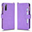 Custodia Portafoglio In Pelle Cover con Supporto BY2 per Sony Xperia 10 II Viola