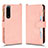 Custodia Portafoglio In Pelle Cover con Supporto BY2 per Sony Xperia 5 III Oro Rosa