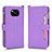 Custodia Portafoglio In Pelle Cover con Supporto BY2 per Xiaomi Poco X3 NFC Viola